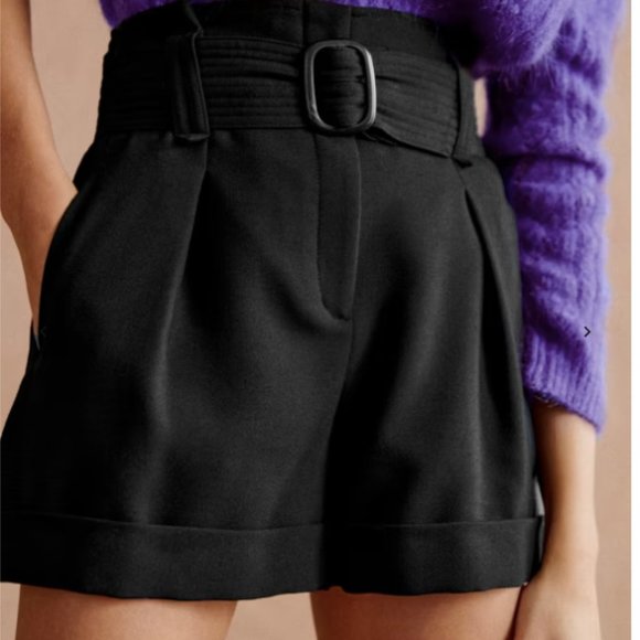 Sezane Rome Shorts - Black size 34 - Picture 2 of 10